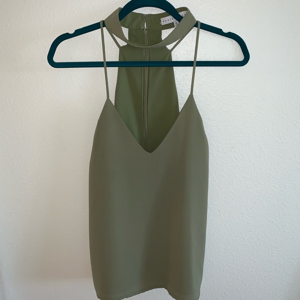 Olive Green Blouse